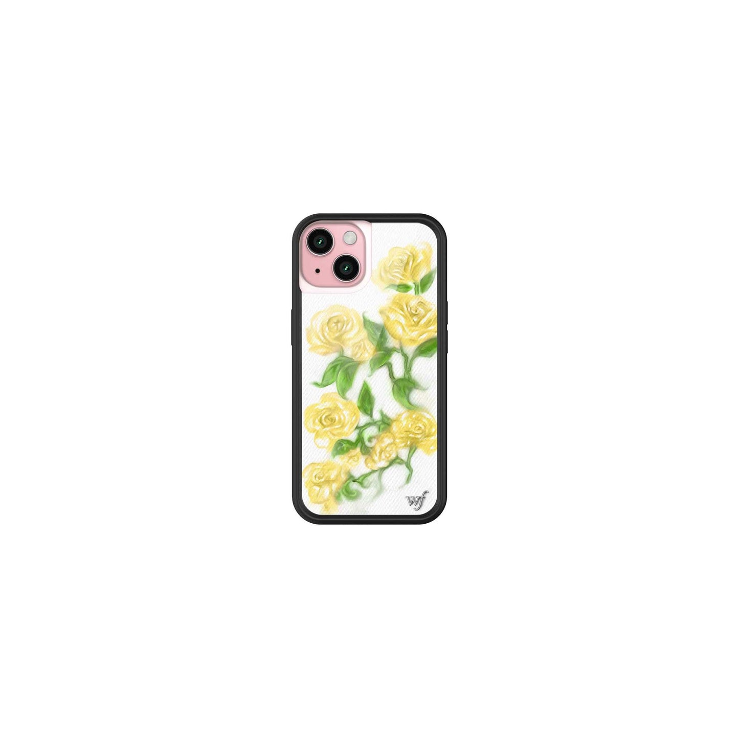 Wildflower Cases - Compatible with iPhone 15 | Protective Black Bumper, 6.5ft Drop Test Certified, Women Owned Small Business | Nature Floral Aesthetic Trendy Cute | Hummingbird