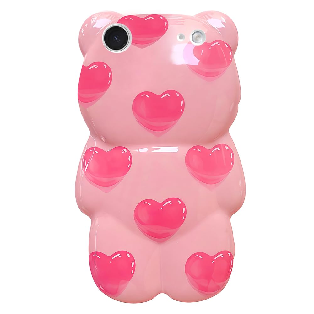 Case for iPhone 13 Pro Max Cute Kawaii 3D Cartoon Lucky Cat Soft Silicone Bumper Shockproof Cover Protective Case for Kids Girls