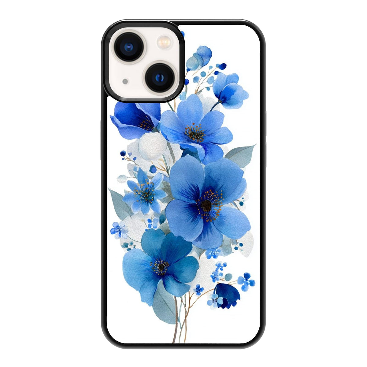 Lush Garden Wildflower Field Green Botanical Nature Aesthetic Phone Case, Shockproof Protective Cover for iPhone 11 12 13 14 15 16 17 Pro Max Plus Mini XR 7 8 SE