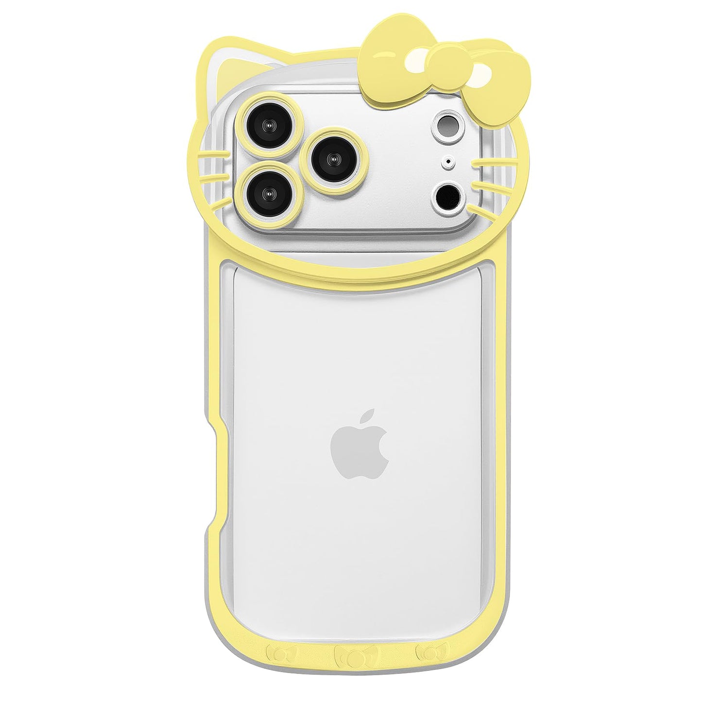 Compatible with iPhone 17 Pro Max Clear Case, Cute Cat Case for Women Girls Kids Cartoon Design Case Cover Shell Slim Soft Protective Case with Camera Lens for iPhone 17 Pro Max, Pink