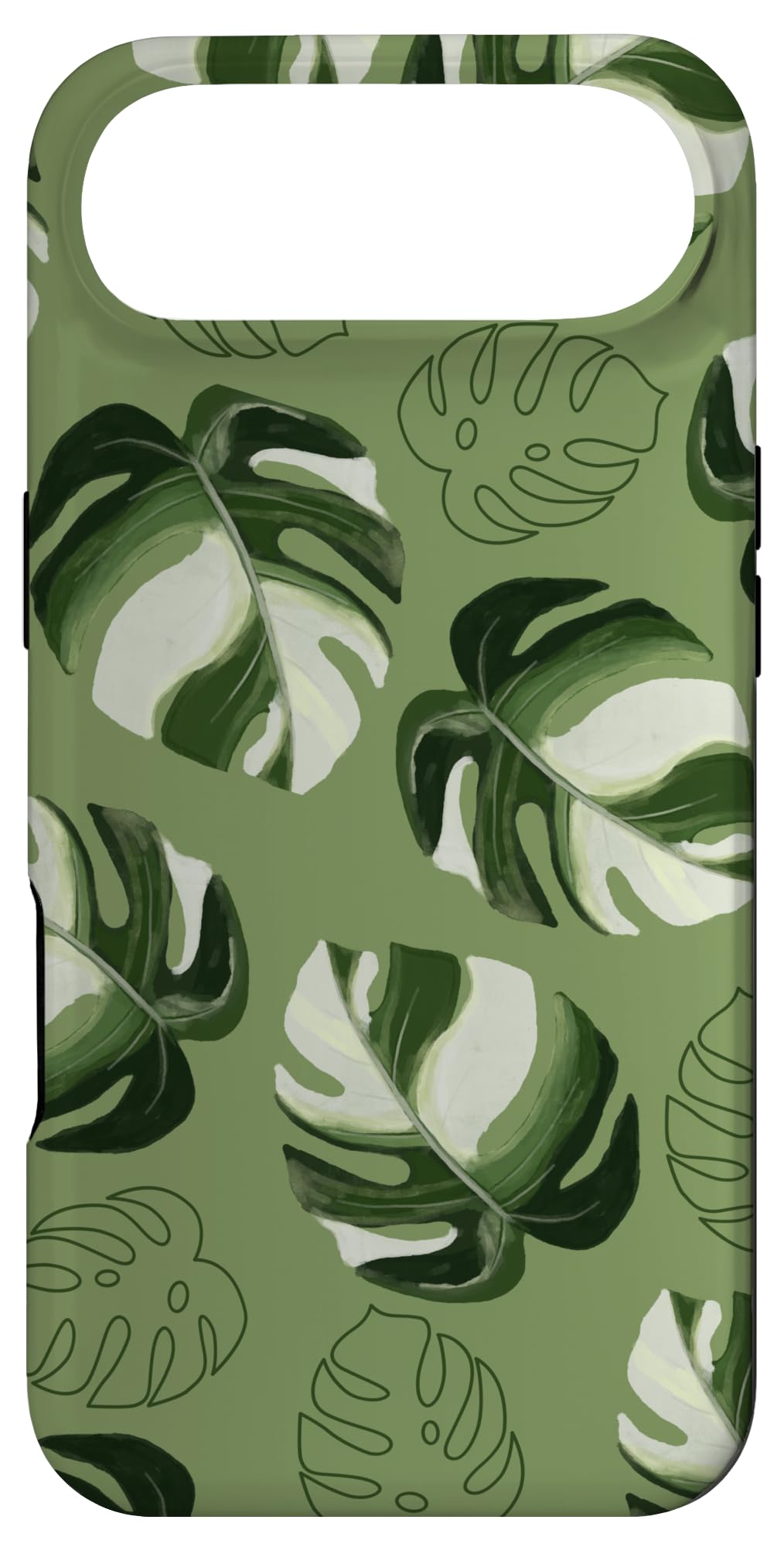 Monstera Deliciosa Leaves Plant Leaf Botanical Nature Case for iPhone 15