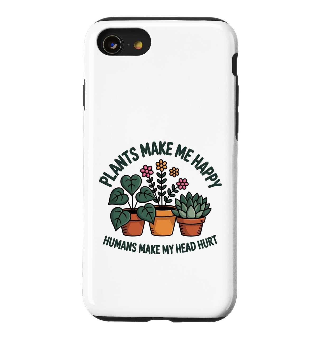 Plant Lover Introvert Plants Bring Joy Funny Design Case for iPhone 11
