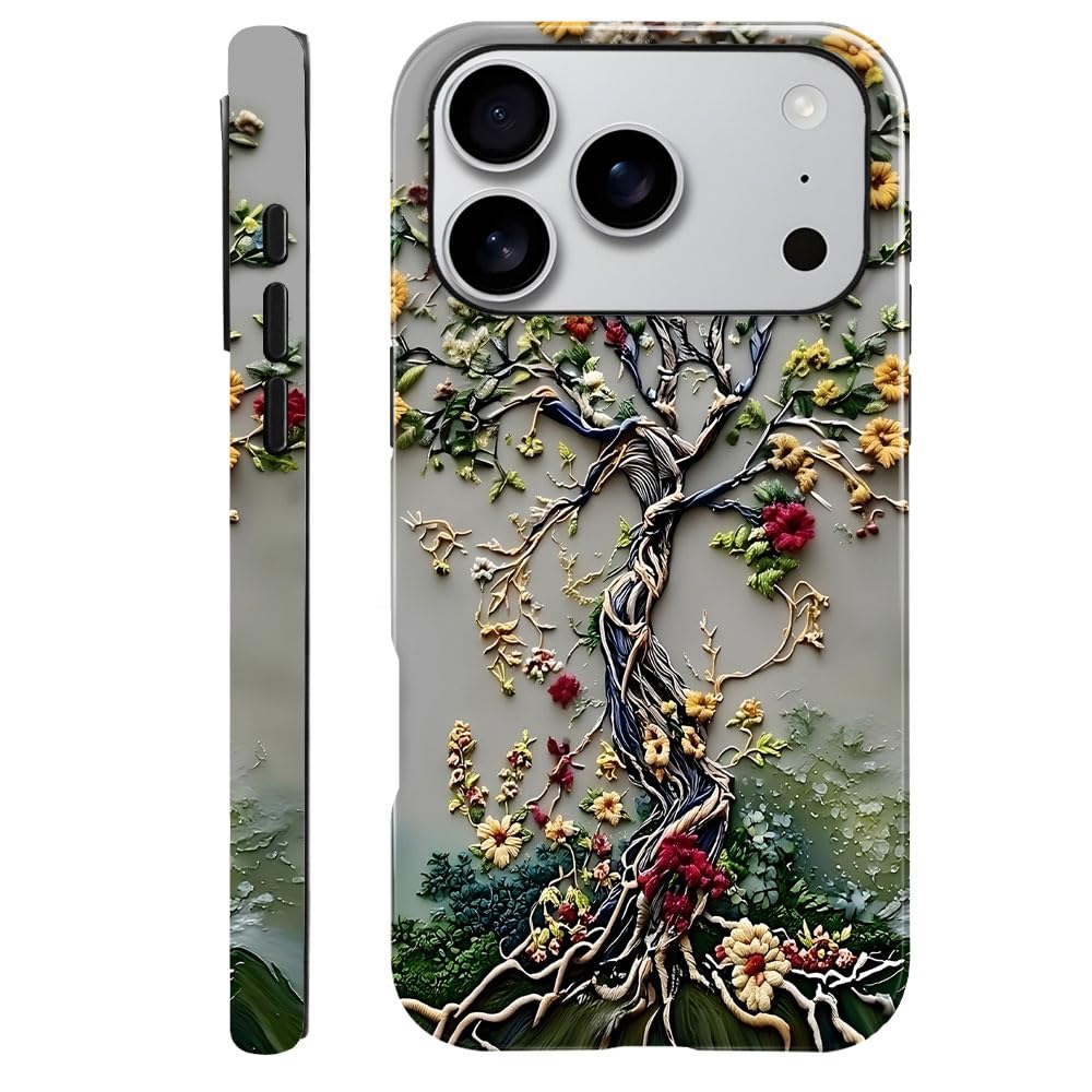 DAIZAG Case Compatible with iPhone 17,Glossy Durable Shock Protection Cover for Girl Women,Christmas Tree Snowflake Pattern