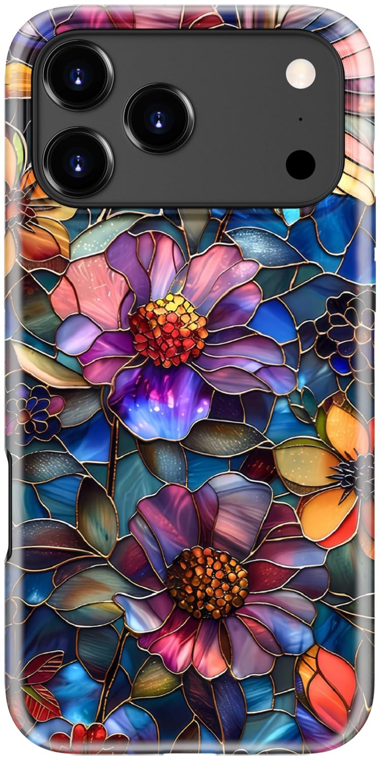 Goodon for iPhone 15 Pro Max Case, Cute Preppy Floral, MagSafe Compatible | Dual-Layer Hard Shell & Silicone, Wireless Charging, Slim Fit Phone Cover with Wildflower Designs for Women Girls