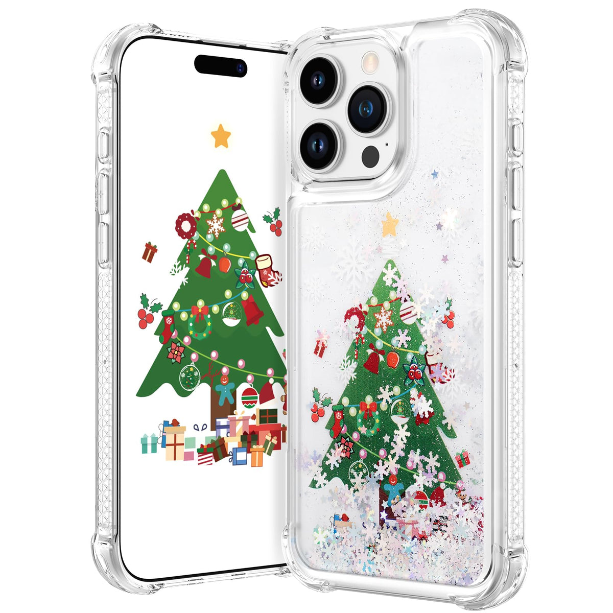 Maxdara for iPhone 13 iPhone 14 Cute Christmas Tree Case
