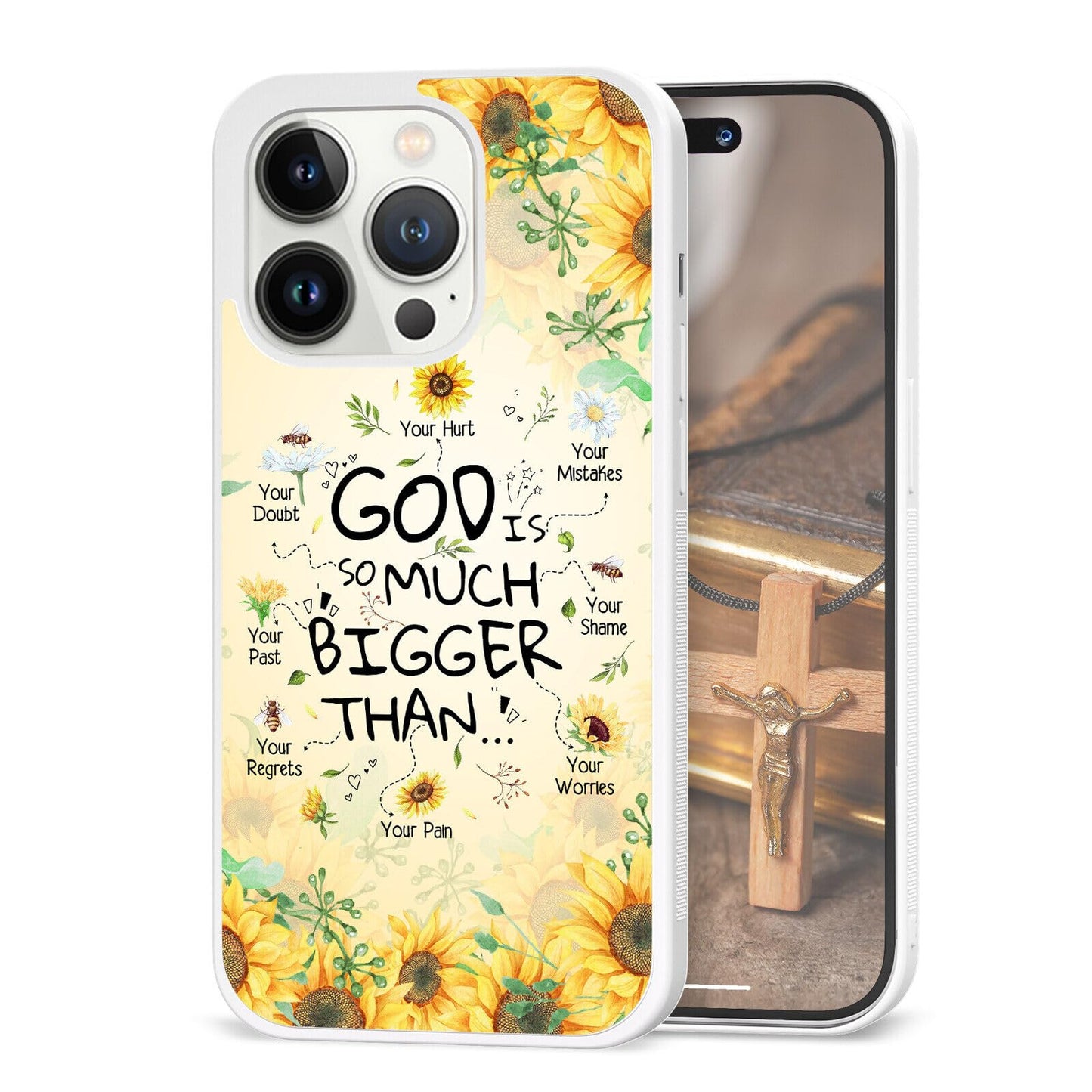 Cute Plant Lover Phone Cases for iPhone 11 12 13 14 15 16 17 Pro Max Plus Mini X 7 8 SE| for Samsung Galaxy A17 A25 A26 A33 A35 A36 | Christian Print Cover Case