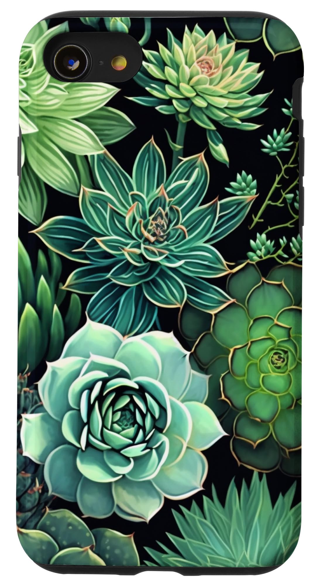 Succulent Plant Botanical Green Floral Pattern Flower Cactus Case for iPhone Air