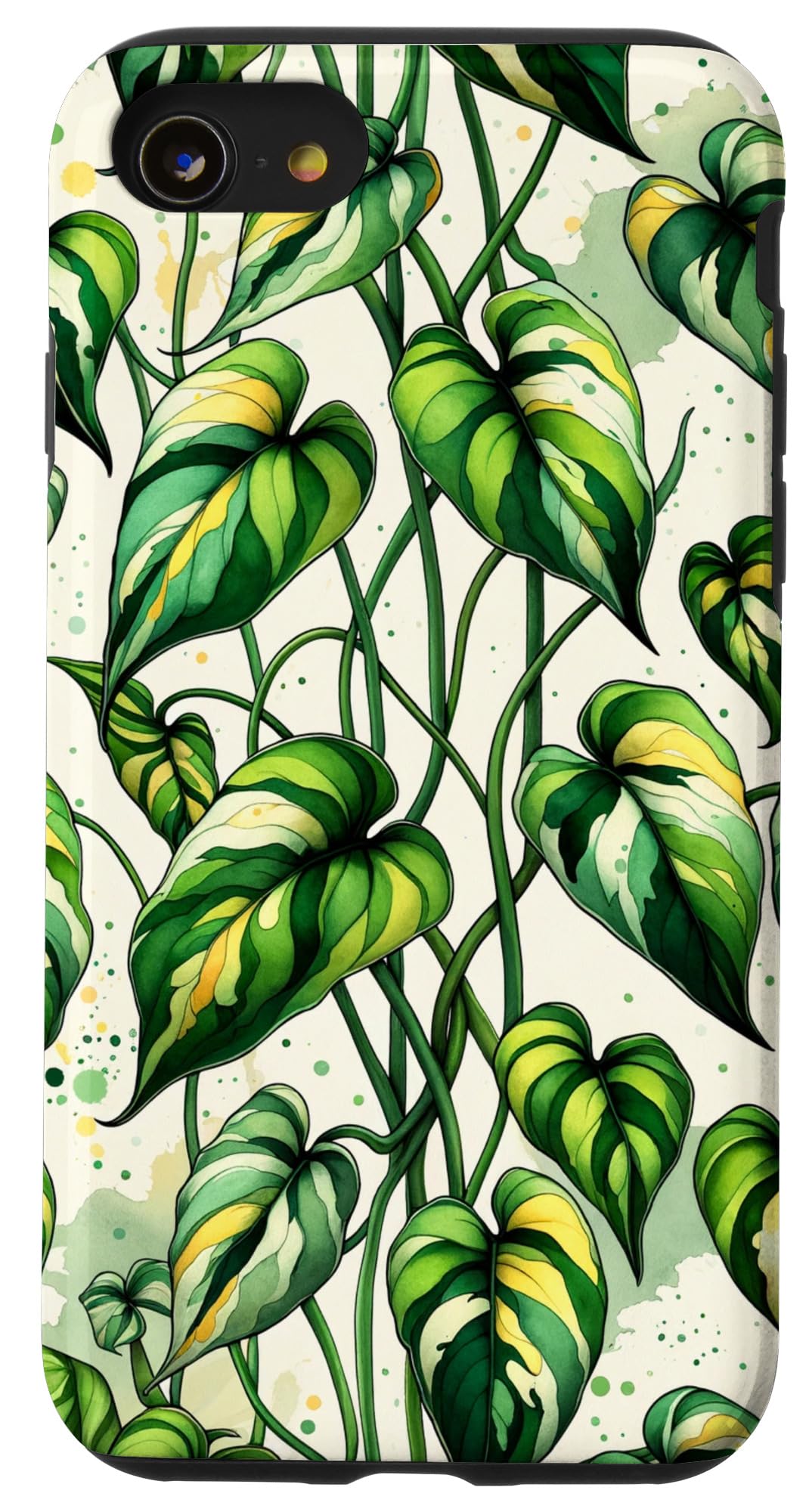 iPhone 14 Nature-Inspired Botanical Pothos House Plant Decorative Case
