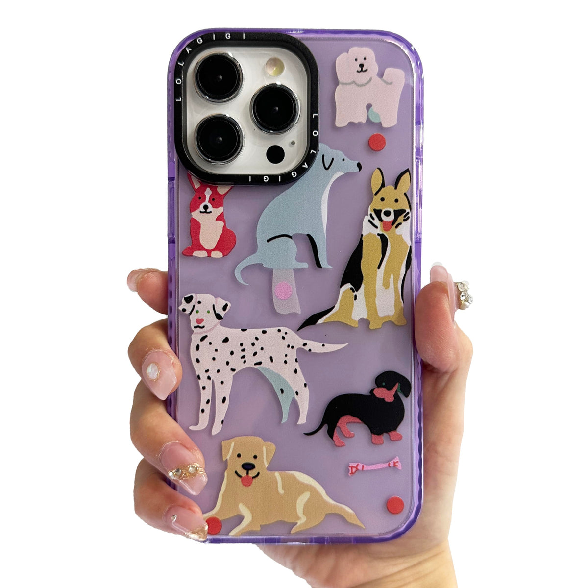 for iPhone 15 Pro Case for Women, Cute Pet Cat Cartoon Art Animal Print Girly Design Kawaii Aesthetic Cartoon Pattern for Girls Teens Soft TPU Phone Case (6.1")