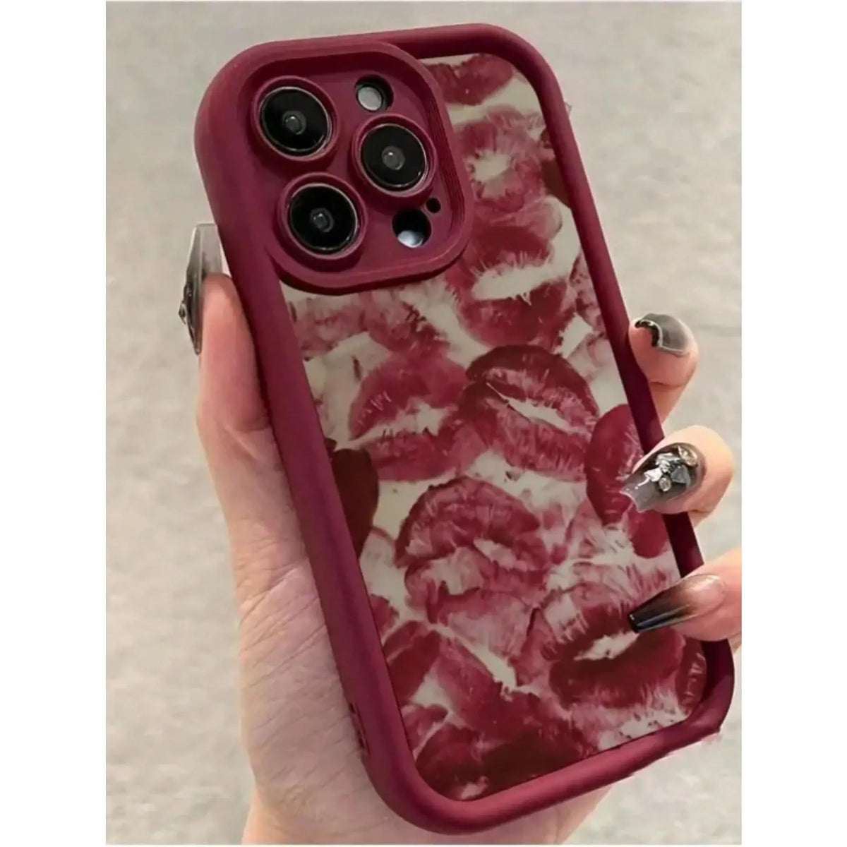 A white phone case with red lips, shockproof and drop-resistant, waterproof and scratch-resistant, compatible with iPhone 11/12/13/14/15/16/17/X/XS/XS Max/16E/12/13 Mini. It is the perfect holiday gift for friends, family, or yourself., Cover, Accessories
