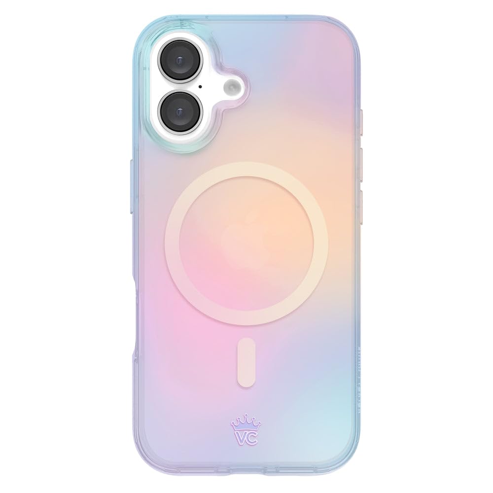 VELVET CAVIAR Christmas Phone Case for iPhone 16 - Compatible with MagSafe [10ft Drop Tested] - Holiday Peppermint Glitter Winter Theme