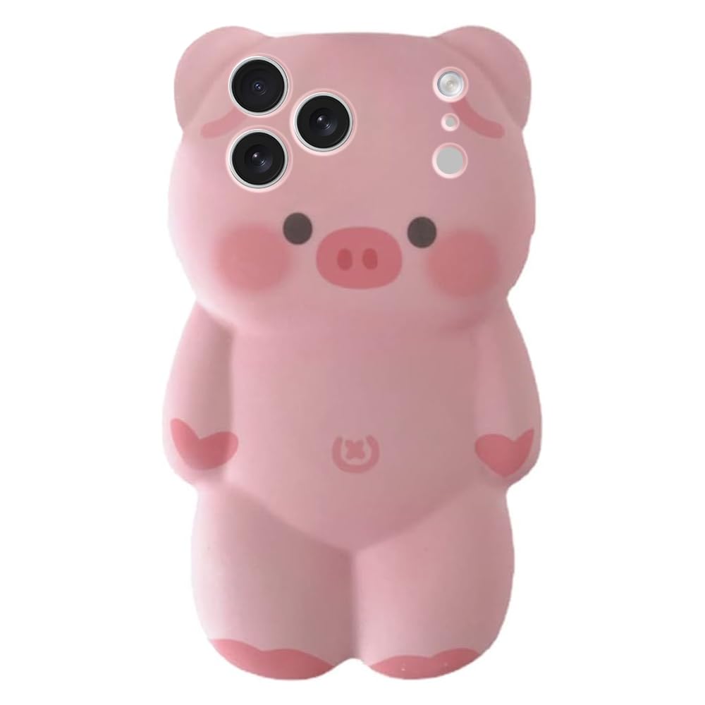 Case for iPhone 13 Pro Max Cute Kawaii 3D Cartoon Lucky Cat Soft Silicone Bumper Shockproof Cover Protective Case for Kids Girls