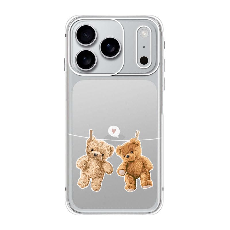 Blingy's for iPhone 17e Case/iPhone 16e Case, Fun Dog Style with Paw Print Pattern Cute Cartoon Animal Design Transparent Soft TPU Protective Clear Case 6.1 inch (Dogs w/Prints)