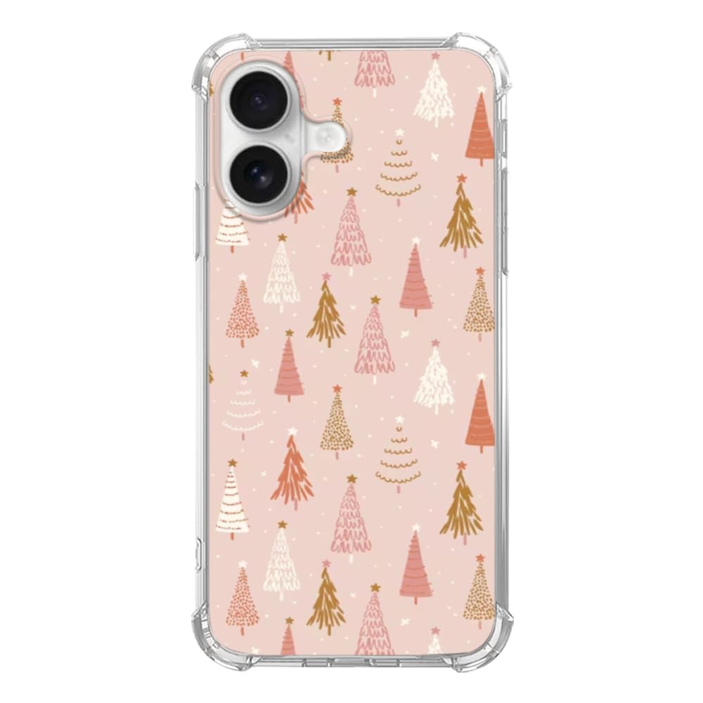 Forest Ferns Phone Case for iPhone 16, Dark Green Nature Plant Cover for iPhone 16, Cool TPU Bumper Phone Case