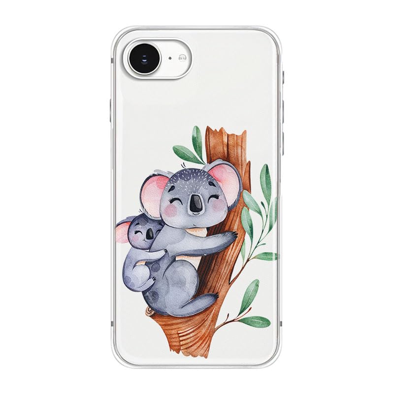 Blingy's for iPhone 17e Case/iPhone 16e Case, Fun Dog Style with Paw Print Pattern Cute Cartoon Animal Design Transparent Soft TPU Protective Clear Case 6.1 inch (Dogs w/Prints)