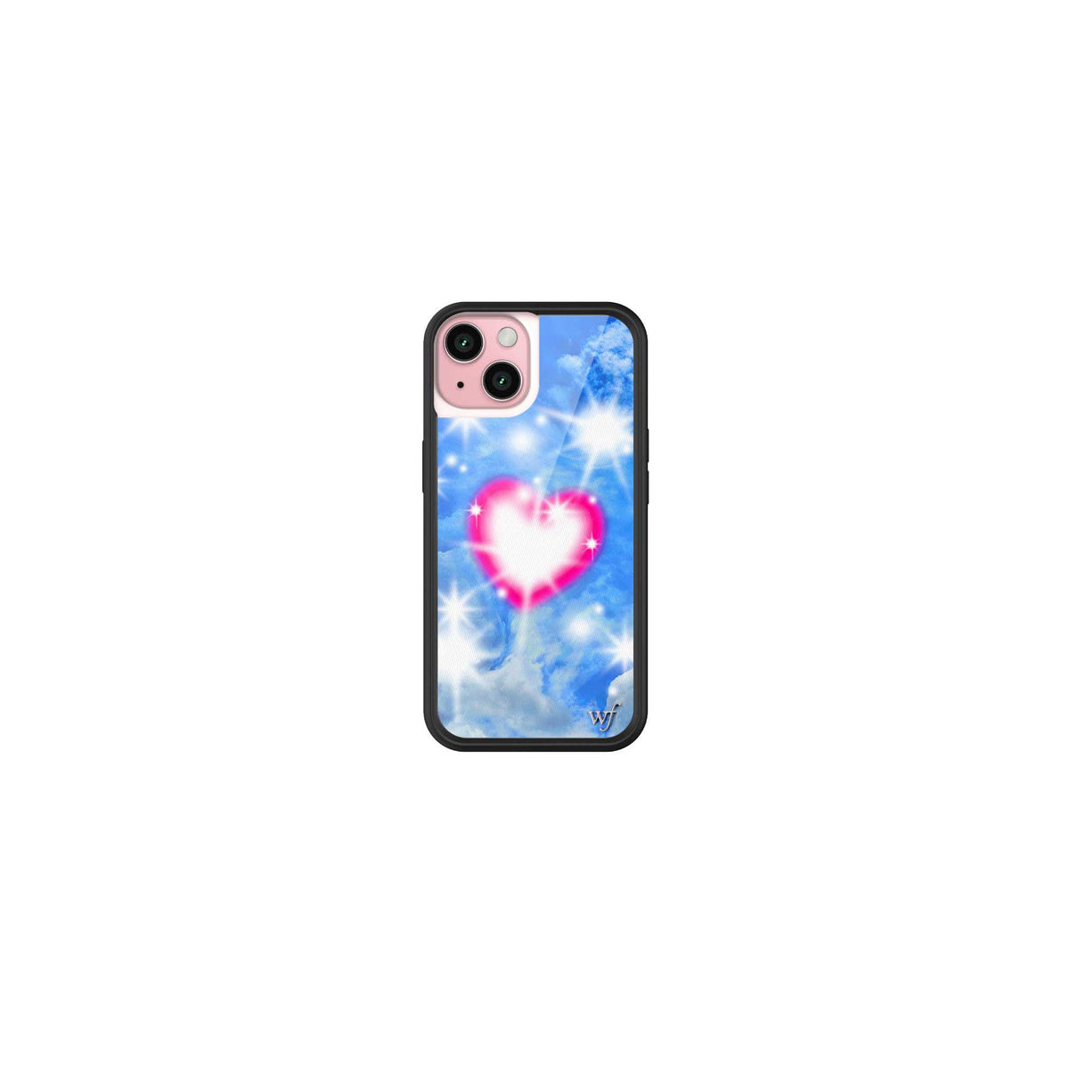 Wildflower Cases - Compatible with iPhone 15 | Protective Black Bumper, 6.5ft Drop Test Certified, Women Owned Small Business | Nature Floral Aesthetic Trendy Cute | Hummingbird