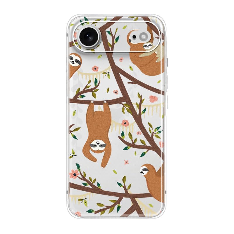 Blingy's for iPhone 17e Case/iPhone 16e Case, Fun Dog Style with Paw Print Pattern Cute Cartoon Animal Design Transparent Soft TPU Protective Clear Case 6.1 inch (Dogs w/Prints)