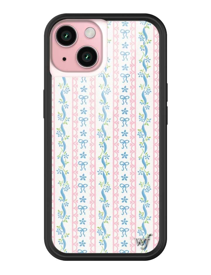 Wildflower Cases - Compatible with iPhone 15 | Protective Black Bumper, 6.5ft Drop Test Certified, Women Owned Small Business | Nature Floral Aesthetic Trendy Cute | Hummingbird