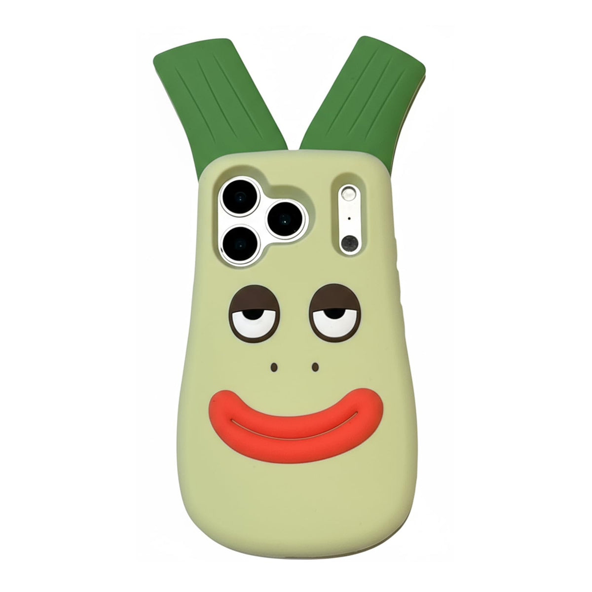 Yatchen Ugly Case Compatible with iPhone 15 Pro Max, Kawaii Phone Case 3D Cartoon Cute Frog Soft Silicone Unique Fun Cover Slim Fit Anti-Drop Protector for Women Girls Green