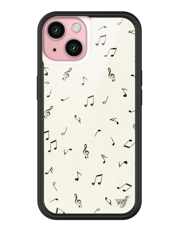 Wildflower Cases - Compatible with iPhone 15 | Protective Black Bumper, 6.5ft Drop Test Certified, Women Owned Small Business | Nature Floral Aesthetic Trendy Cute | Hummingbird