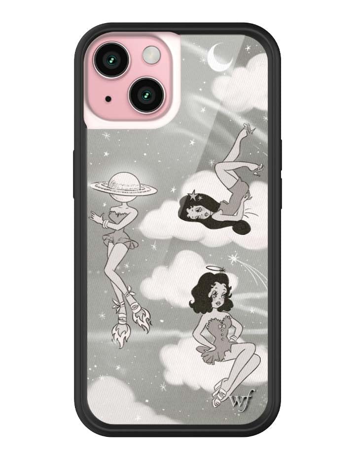 Wildflower Cases - Compatible with iPhone 15 | Protective Black Bumper, 6.5ft Drop Test Certified, Women Owned Small Business | Nature Floral Aesthetic Trendy Cute | Hummingbird