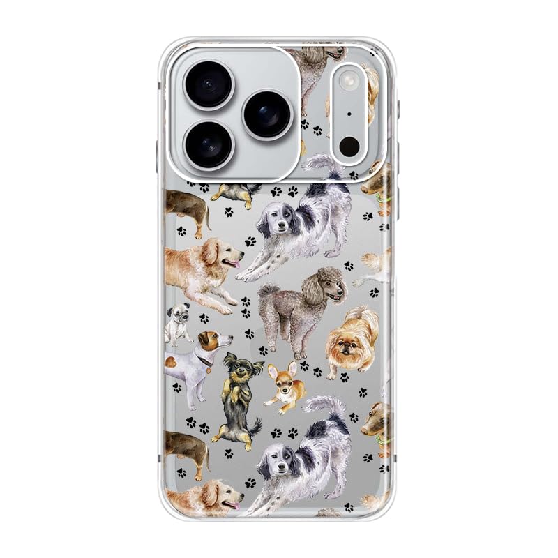 Blingy's for iPhone 17 Case, Christmas Tree Snowflake Winter Clear Case | Transparent, Winter Holiday Design, Snowflake Pattern, Christmas Pattern, Merry Christmas, Soft TPU Protective Case 6.3 in