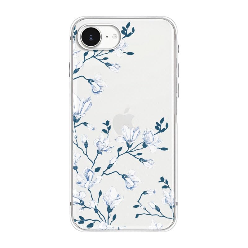 Blingy's for iPhone 17 Case, Christmas Tree Snowflake Winter Clear Case | Transparent, Winter Holiday Design, Snowflake Pattern, Christmas Pattern, Merry Christmas, Soft TPU Protective Case 6.3 in