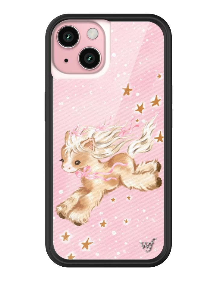 Wildflower Cases - Compatible with iPhone 15 | Protective Black Bumper, 6.5ft Drop Test Certified, Women Owned Small Business | Nature Floral Aesthetic Trendy Cute | Hummingbird