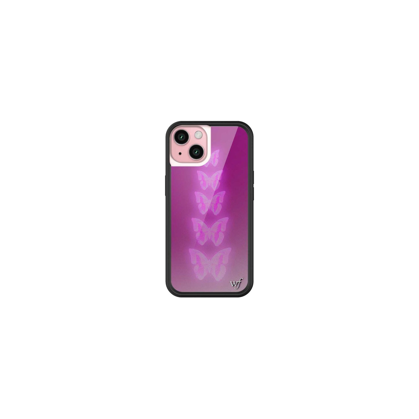 Wildflower Cases - Compatible with iPhone 15 | Protective Black Bumper, 6.5ft Drop Test Certified, Women Owned Small Business | Nature Floral Aesthetic Trendy Cute | Hummingbird
