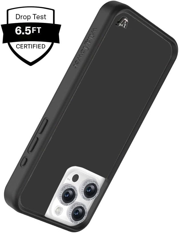Wildflower Cases - Compatible with iPhone 15 | Protective Black Bumper, 6.5ft Drop Test Certified, Women Owned Small Business | Nature Floral Aesthetic Trendy Cute | Hummingbird