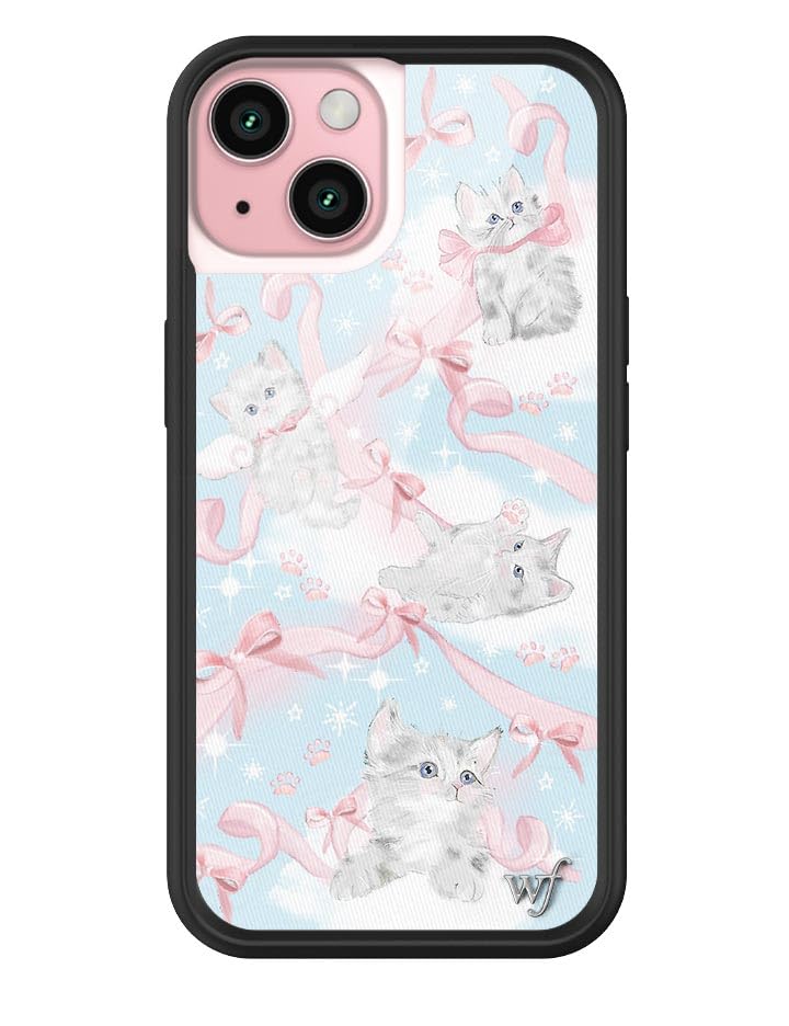 Wildflower Cases - Compatible with iPhone 15 | Protective Black Bumper, 6.5ft Drop Test Certified, Women Owned Small Business | Nature Floral Aesthetic Trendy Cute | Hummingbird