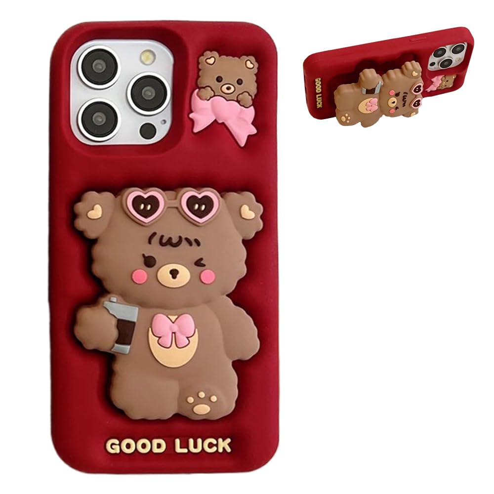 Funny 3D Silicone Case for iPhone 17 Pro Max,Cute Cartoon Black Mask Kawaii Phone Case for Women Girls Soft Rubber Bumper Cool Fun Cover for iPhone 17 Pro Max