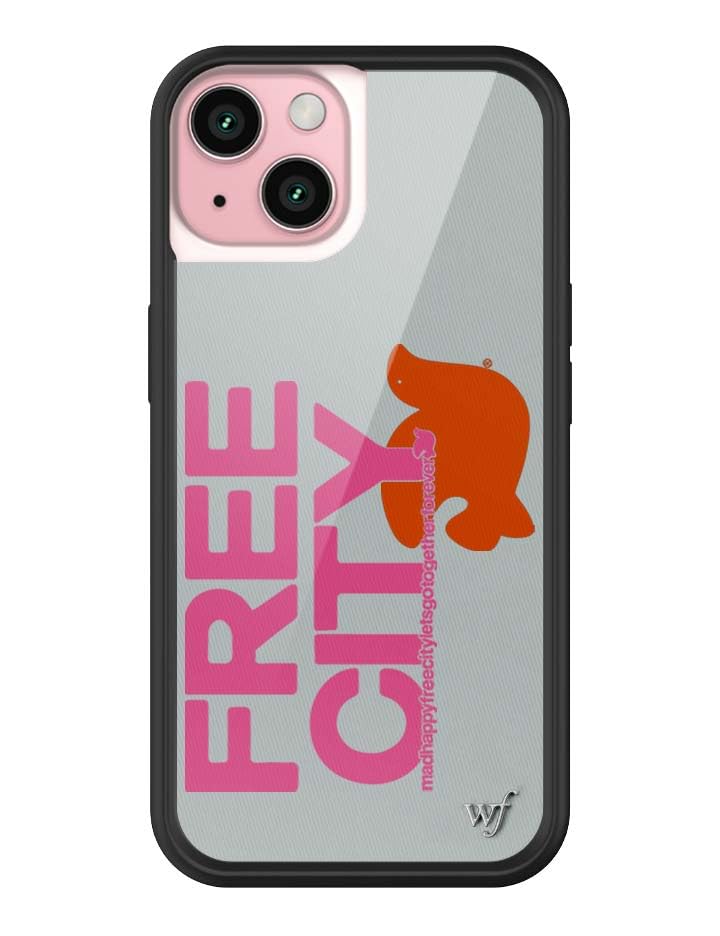 Wildflower Cases - Compatible with iPhone 15 | Protective Black Bumper, 6.5ft Drop Test Certified, Women Owned Small Business | Nature Floral Aesthetic Trendy Cute | Hummingbird