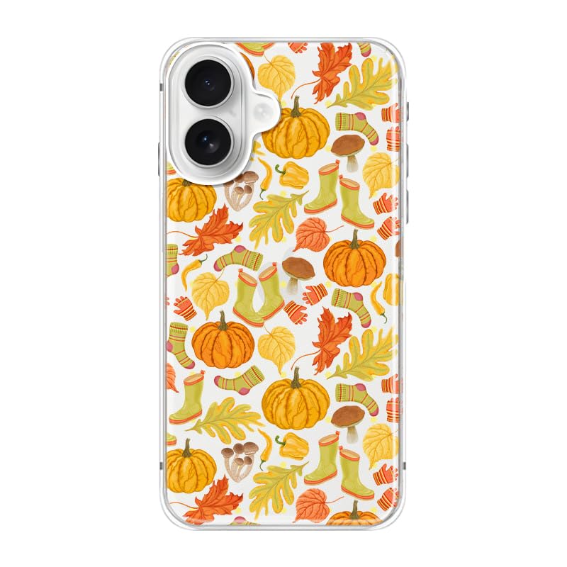 Blingy's for iPhone 17e Case/iPhone 16e Case, Fun Dog Style with Paw Print Pattern Cute Cartoon Animal Design Transparent Soft TPU Protective Clear Case 6.1 inch (Dogs w/Prints)