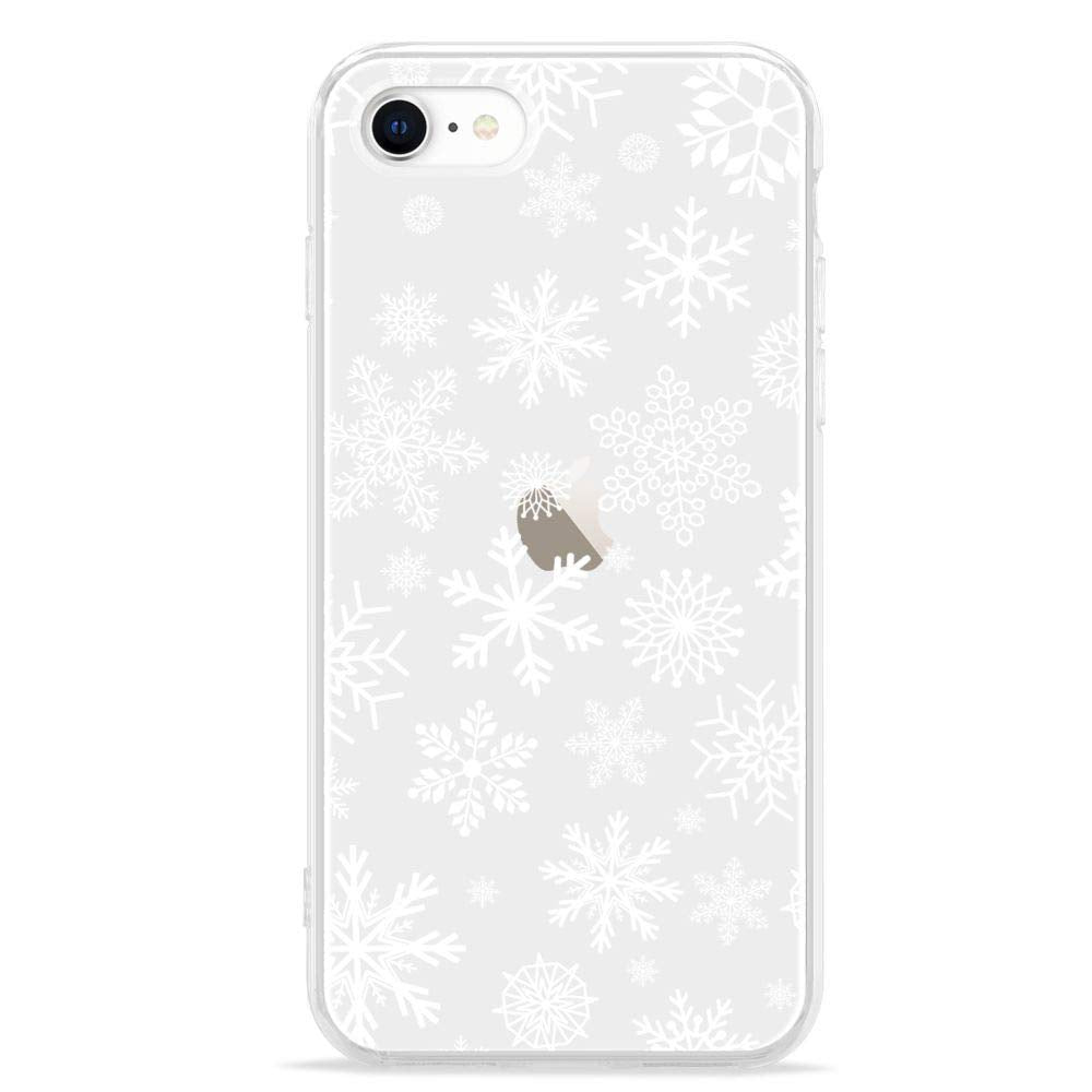 LCHULLE for iPhone 12/12 Pro Christmas Case Xmas Santa Holiday Clear Case | Cute Transparent Design for Women Men Kids, Slim Fit Soft TPU Silicone Shockproof Protective Back Cover - Xmas Tree