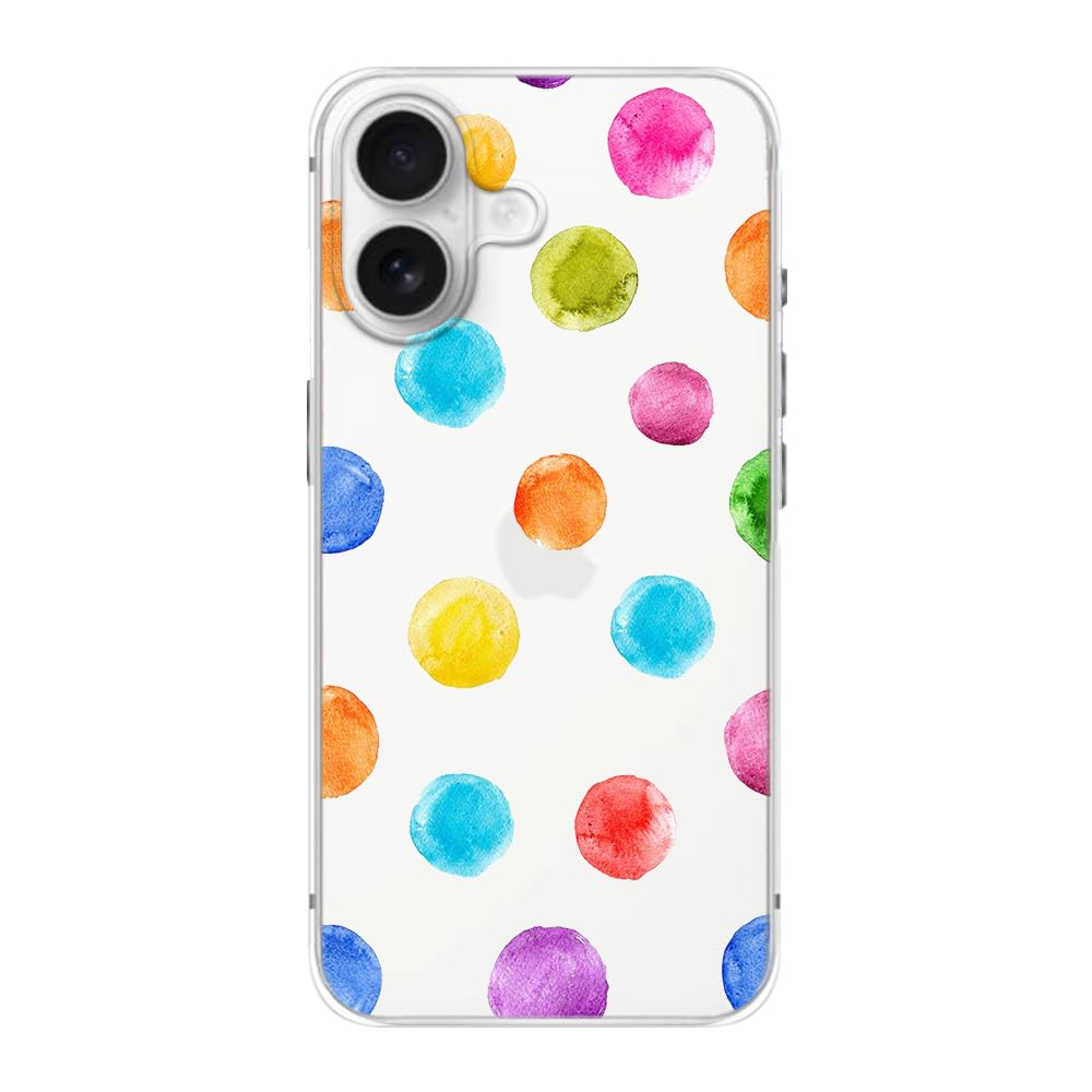 Blingy's for iPhone 16 Case, Christmas Pattern Winter Snowman Style with Falling Snowflake Design Transparent Soft TPU Protective Clear Case (6.1 inch) (Snowman)