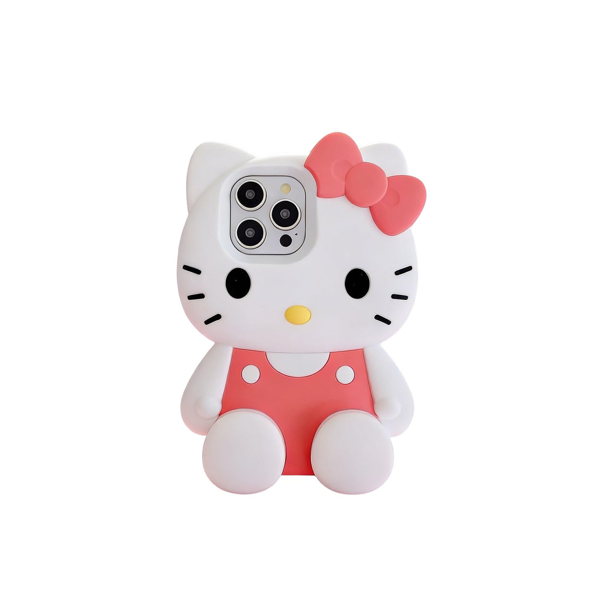 Anime Cat Soft Silicone Case for iPhone 13/14/15,Fashion Kawaii Soft Silicone Animal tective Gel Shockof Gel Back Cover