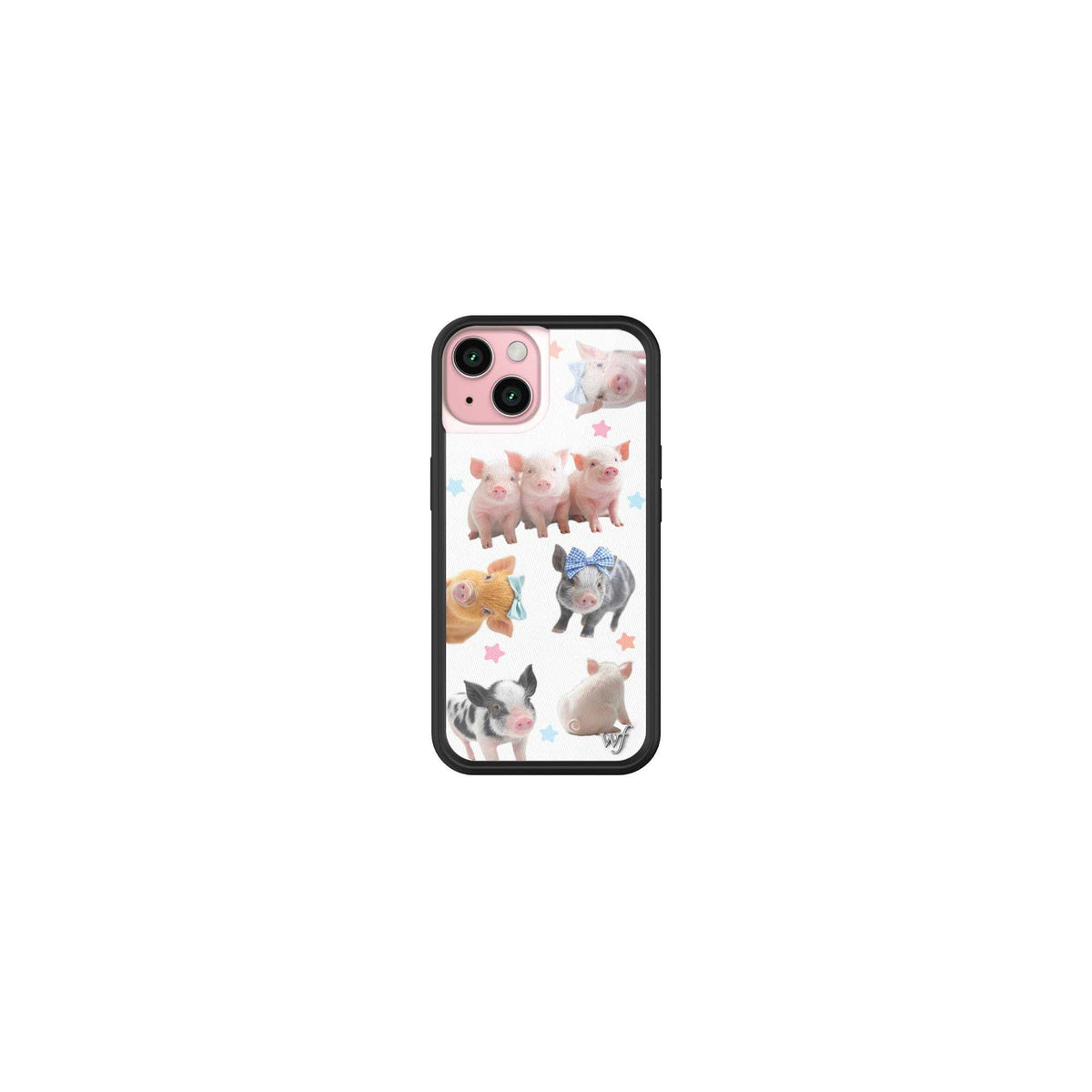 Wildflower Cases - Compatible with iPhone 15 | Protective Black Bumper, 6.5ft Drop Test Certified, Women Owned Small Business | Nature Floral Aesthetic Trendy Cute | Hummingbird