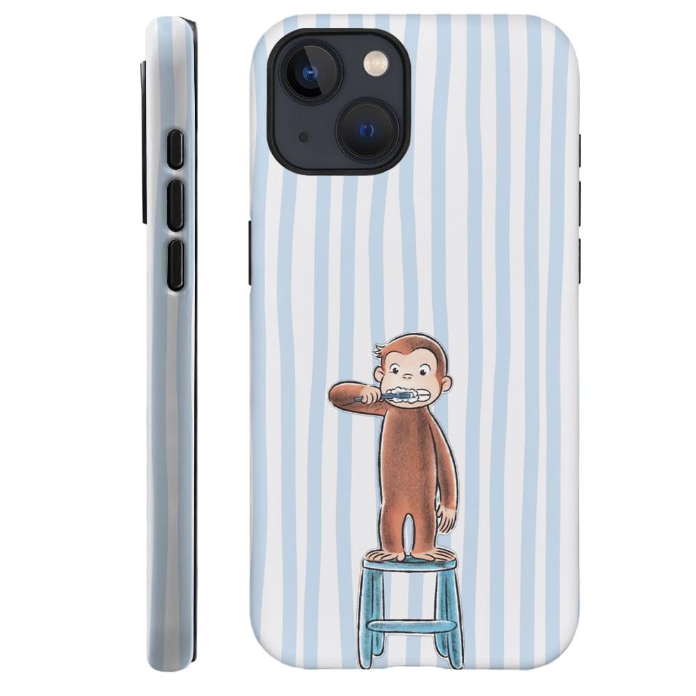 Case for iPhone 17 - [Drop Protection Phone Cover] - Hybrid Case for Girl Women - Funny Monkey Stripes 01