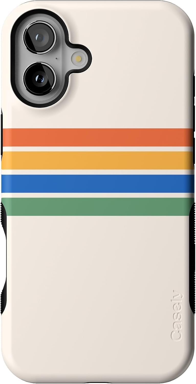 Casely iPhone 16 Case | Clubhouse | Golden on the Green | Bold Protective Design | Compatible with MagSafe