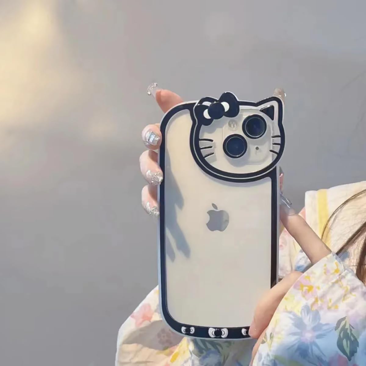 Compatible with iPhone 17 Pro Max Clear Case, Cute Cat Case for Women Girls Kids Cartoon Design Case Cover Shell Slim Soft Protective Case with Camera Lens for iPhone 17 Pro Max, Pink