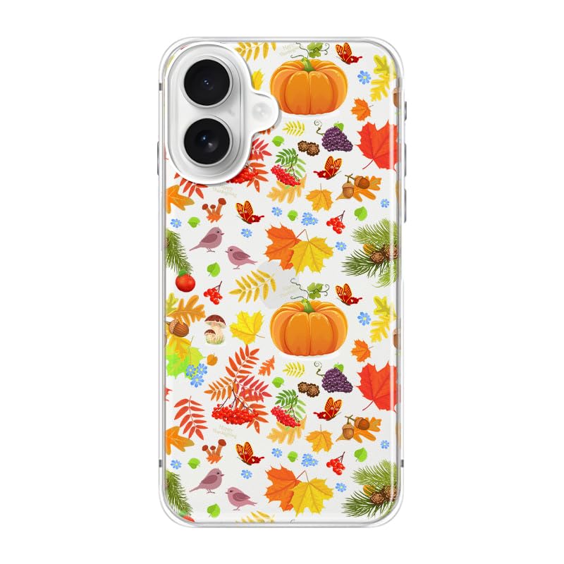 Blingy's for iPhone 17e Case/iPhone 16e Case, Fun Dog Style with Paw Print Pattern Cute Cartoon Animal Design Transparent Soft TPU Protective Clear Case 6.1 inch (Dogs w/Prints)