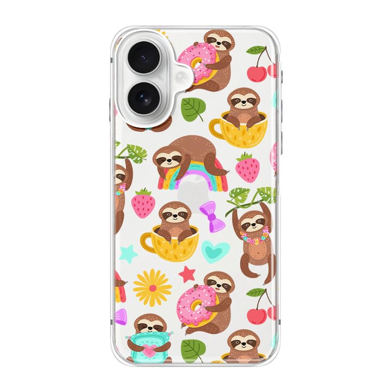 Blingy's for iPhone 17e Case/iPhone 16e Case, Fun Dog Style with Paw Print Pattern Cute Cartoon Animal Design Transparent Soft TPU Protective Clear Case 6.1 inch (Dogs w/Prints)