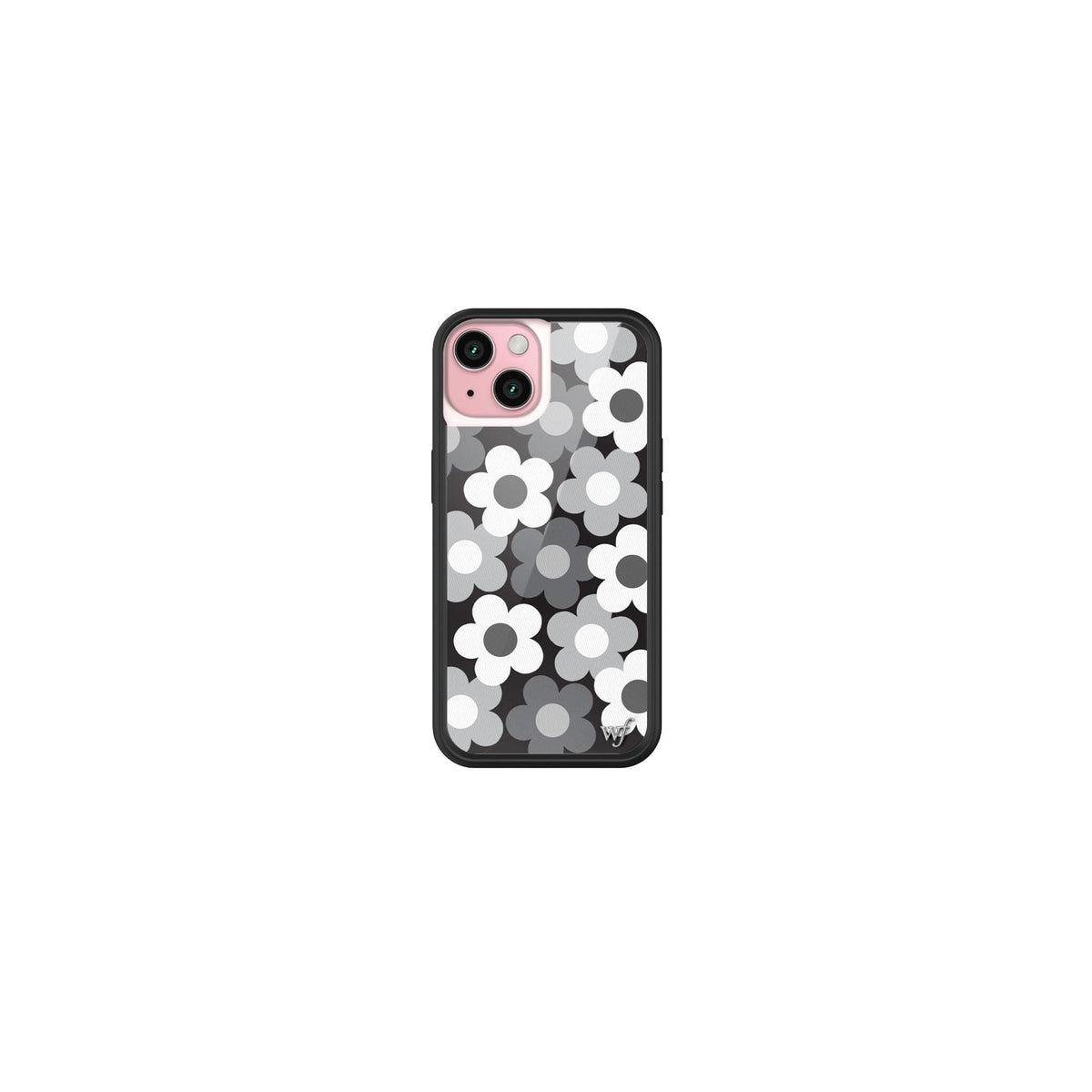 Wildflower Cases - Compatible with iPhone 15 | Protective Black Bumper, 6.5ft Drop Test Certified, Women Owned Small Business | Nature Floral Aesthetic Trendy Cute | Hummingbird