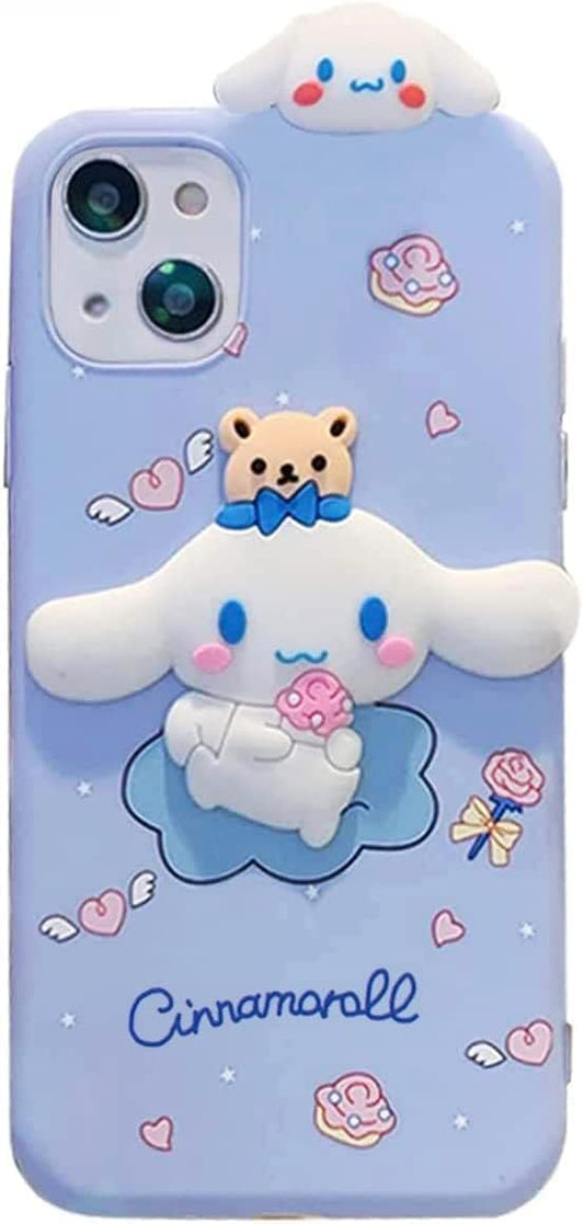 Case Compatible with iPhone 11, Shock-Absorption Anti-Scratch Bumper Case Cover, Cute Funny Anime Cartoon Cinnamon Design for Kids Teens Girls & Women