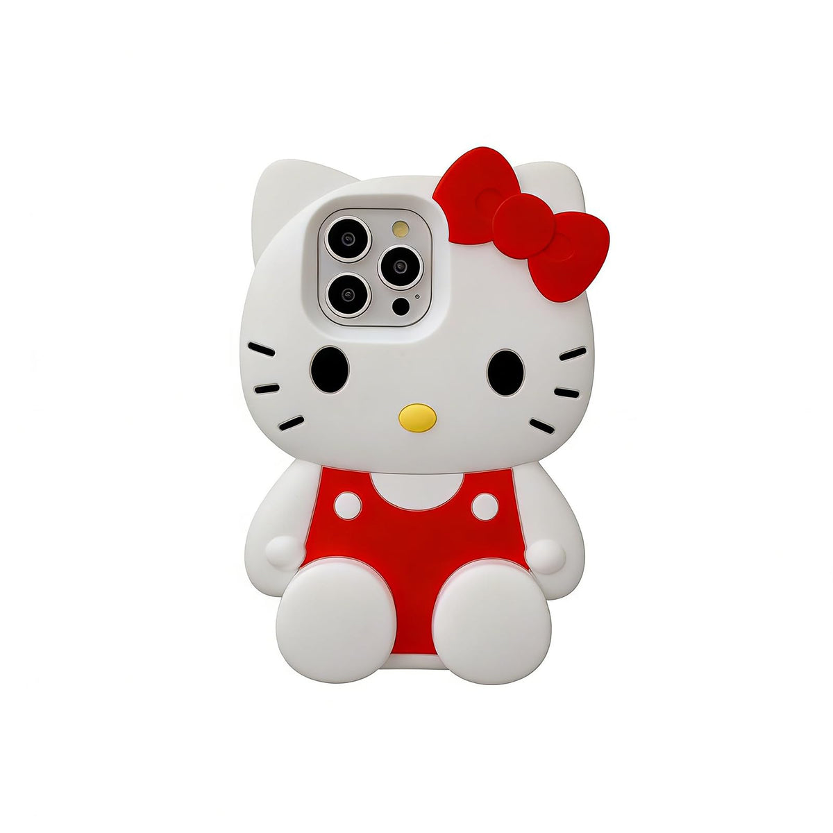 Anime Cat Soft Silicone Case for iPhone 13/14/15,Fashion Kawaii Soft Silicone Animal tective Gel Shockof Gel Back Cover