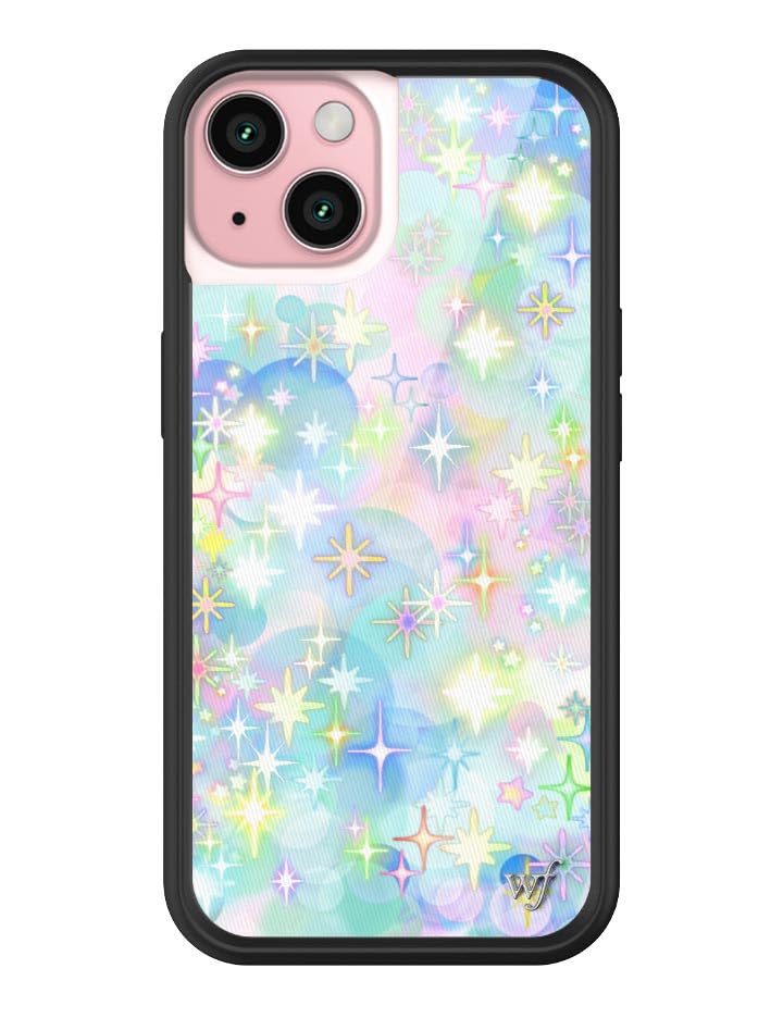 Wildflower Cases - Compatible with iPhone 15 | Protective Black Bumper, 6.5ft Drop Test Certified, Women Owned Small Business | Nature Floral Aesthetic Trendy Cute | Hummingbird