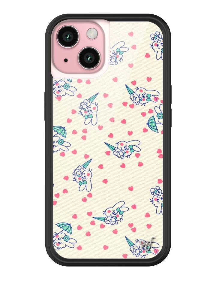 Wildflower Cases - Compatible with iPhone 15 | Protective Black Bumper, 6.5ft Drop Test Certified, Women Owned Small Business | Nature Floral Aesthetic Trendy Cute | Hummingbird