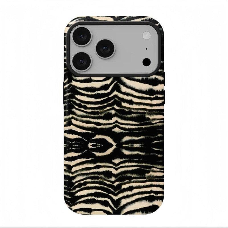 Animal Print Cheetah Zebra Tiger Phone Case Retro Design, Aesthetic Phone Cover Suitable for iPhone 17 16 Pro Max 15 14 13 12 for Samsung S26/S25/S24 (Brown, iPhone 16)