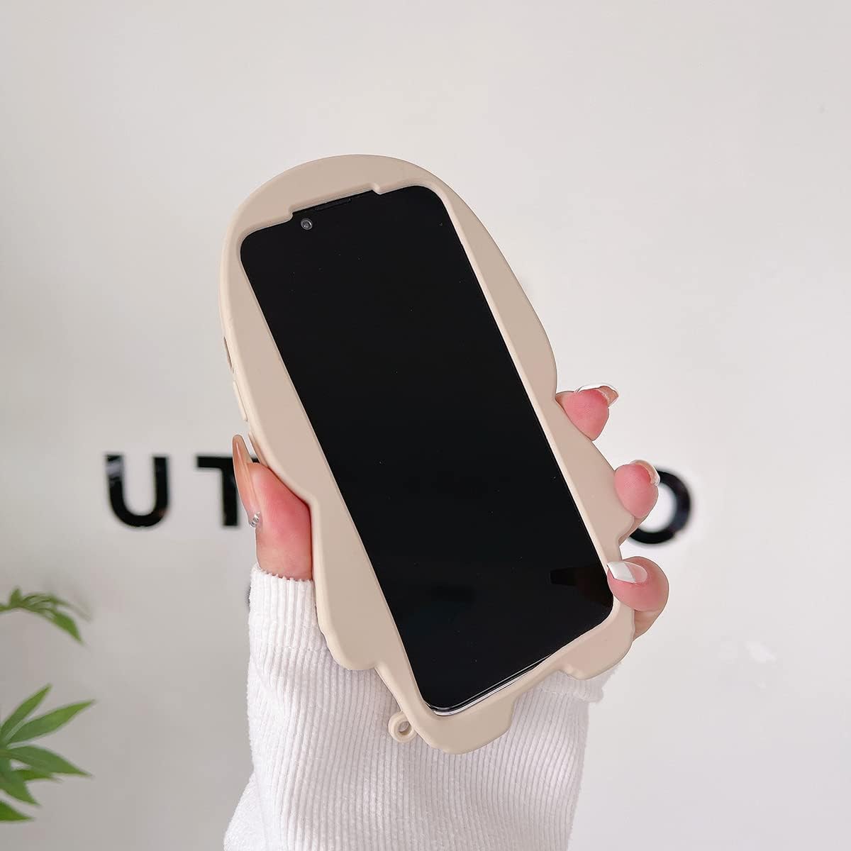 Case Compatible with iPhone 14,Cute 3D Kawaii Funny Sweater Shark Cartoon Cover with Keychain Soft Silicone Gel Drop Protector Women Girls